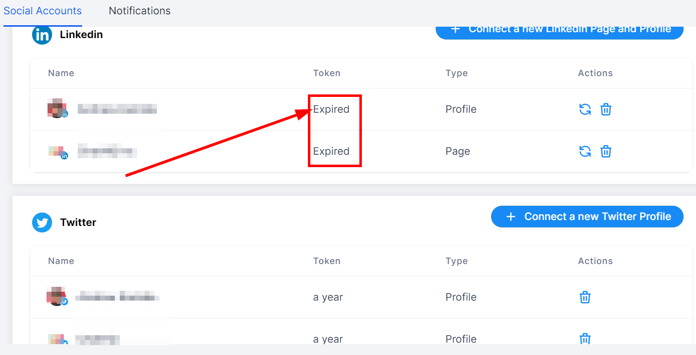 View the token validity